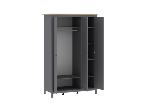 SAGA კარადა სამი კარით და სარკით